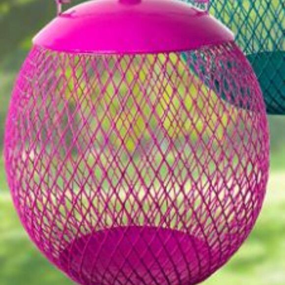 NWT- Globe Bird Feeder - Pink - Picture 1 of 8